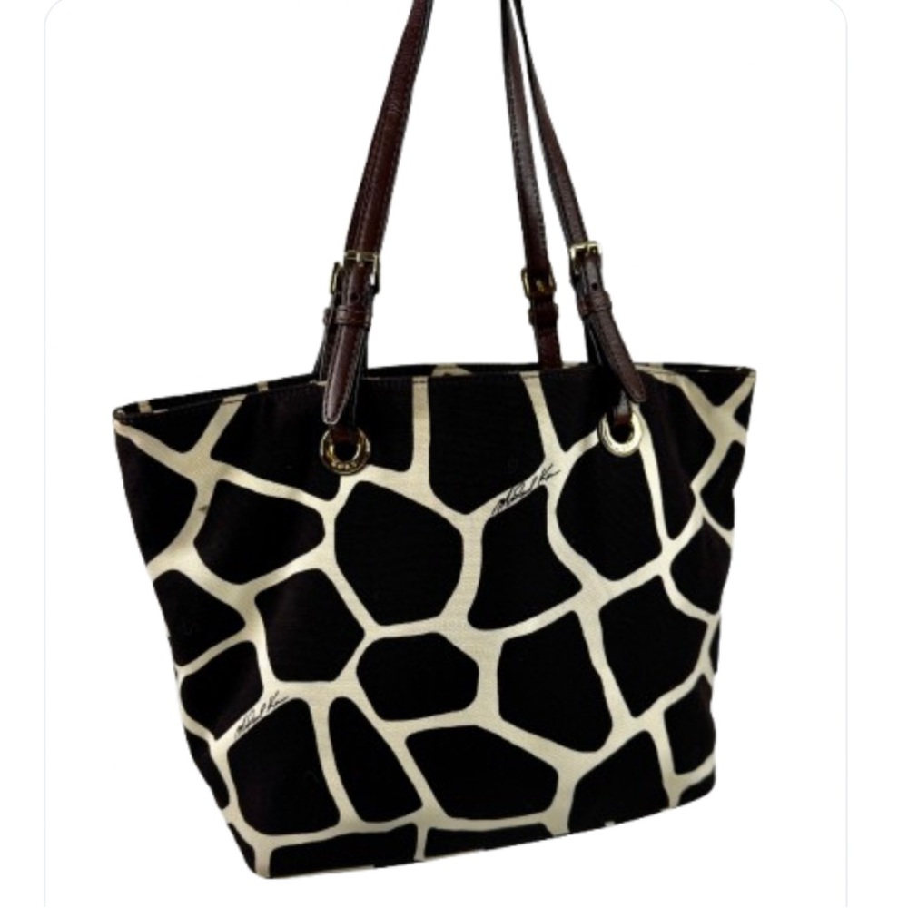 Michael Kors Giraffe Print Canvas Tote Bag